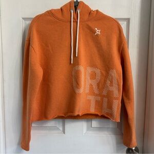 Orangetheory Orange Cropped Hoodie with White Accents